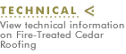 Cedar shingle roof material information