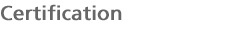 [Certification]